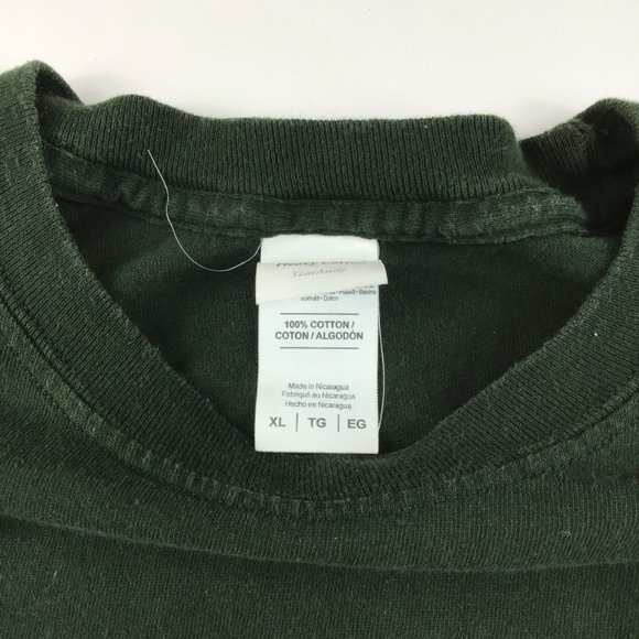 Mens long sleeve shirt tee t-shirt xl Bear green yellow graphic unisex - Picture 3 of 6